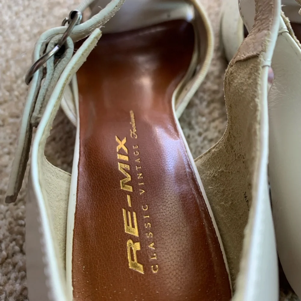 *SOLD* Re-Mix Gabriele Leather Heels - Picture 10 of 16